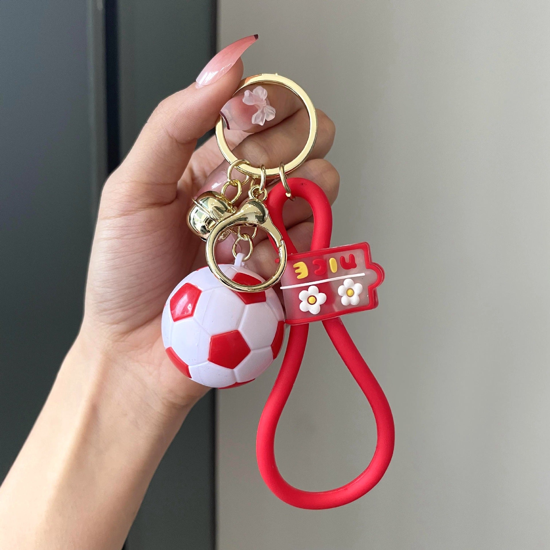 Wholesale PU Football Keychain